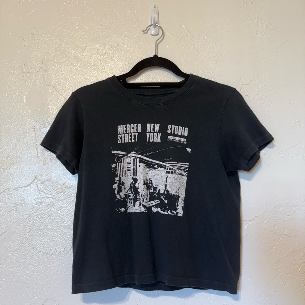 Brandy Melville Black Graphic Tee